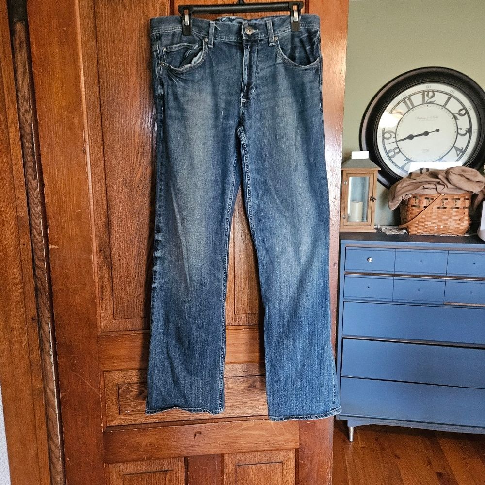 Helix N56 Men's Loose Straight Leg Jeans 32x32 Mid-Wash Denim - Picture 2 of 4